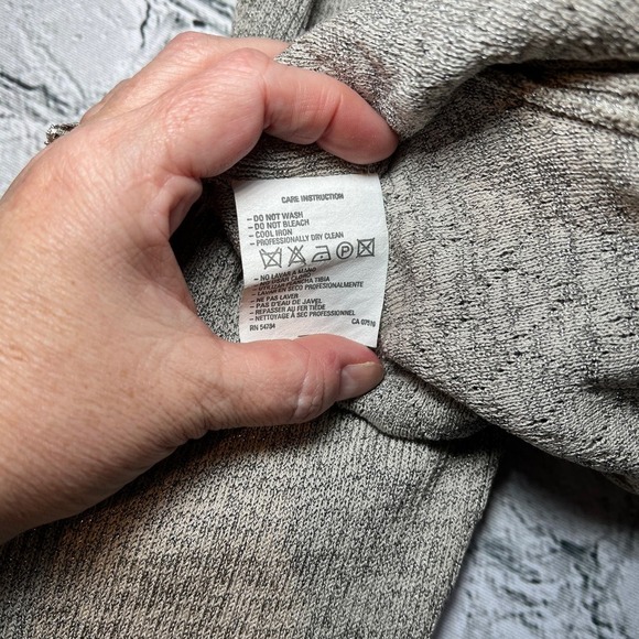 Enigma Italy Vintage Cardigan Wool Blend Metallic Accent Size Large - Picture 7 of 8